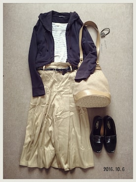 「CELINE」｜「アイテム（その他シューズ）」を使った、hamaさん（レディース・156cm）の秋コーディネート