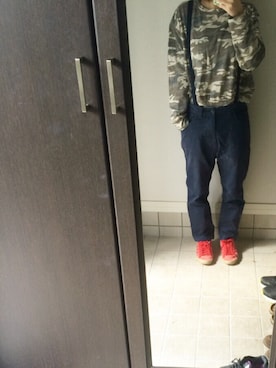 「RAY CASSIN（レイカズン）のアイテム（スウェット）」を使った、はやまさん（レディース・153cm）の冬コーディネート