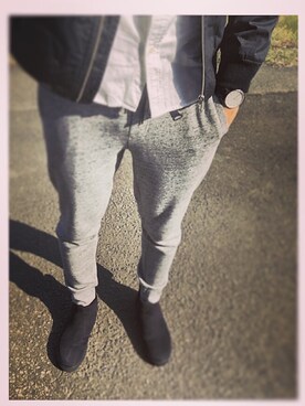 「Daniel Wellington」｜「アイテム（ミリタリージャケット）」を使った、RNさん（メンズ・183cm）の秋コーディネート