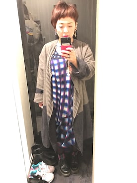 「pas de calais（パドカレ）のアイテム（ジャケット/アウター）」を使った、m＊keさん（レディース・151cm）の秋コーディネート