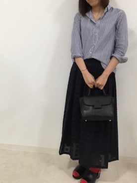 「HONORE（オノレ）のアイテム」を使った、hanaさん（レディース・165cm）の夏コーディネート