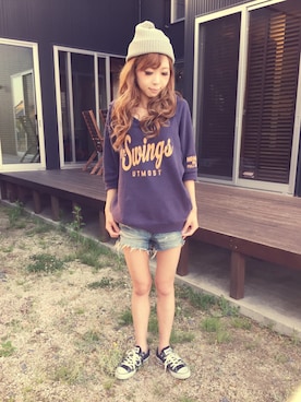 清水夏姫さん（レディース・160cm）の春コーディネート