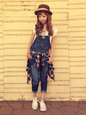 清水夏姫さん（レディース・160cm）の春コーディネート