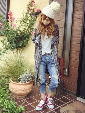 清水夏姫さん（レディース・160cm）の夏コーディネート