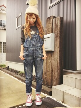 清水夏姫さん(レディース・160cm)の秋コーディネート