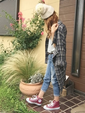 清水夏姫さん（レディース・160cm）の春コーディネート