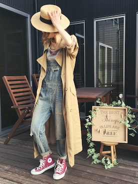 清水夏姫さん（レディース・160cm）の春コーディネート