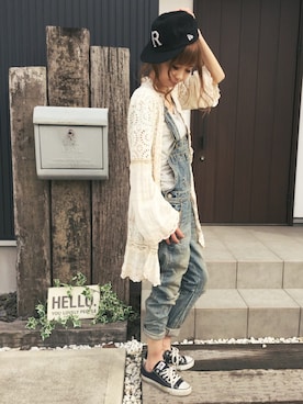 清水夏姫さん（レディース・160cm）の春コーディネート