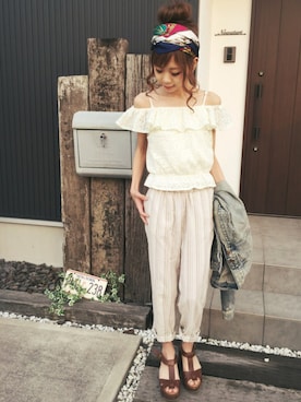 清水夏姫さん（レディース・160cm）の夏コーディネート