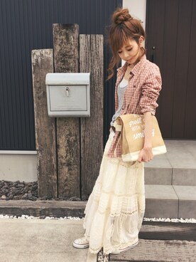 清水夏姫さん（レディース・160cm）の夏コーディネート