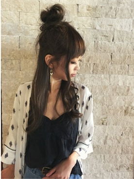 清水夏姫さん（レディース・160cm）の夏コーディネート