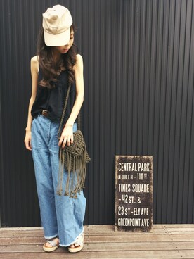 清水夏姫さん(レディース・160cm)の夏コーディネート