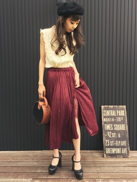 清水夏姫さん(レディース・160cm)の夏コーディネート