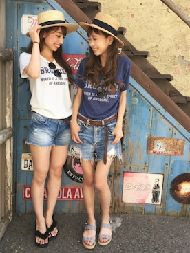 清水夏姫さん(レディース・160cm)の夏コーディネート