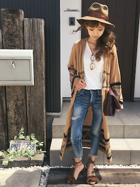 清水夏姫さん（レディース・160cm）の夏コーディネート