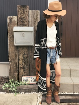 清水夏姫さん（レディース・160cm）の秋コーディネート