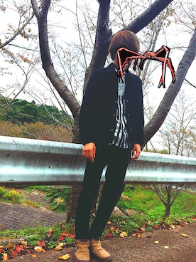 「COMME CA ISM（コムサイズム）のアイテム（その他アウター）」を使った、足の速いジェガンさん（メンズ・171cm）の秋コーディネート