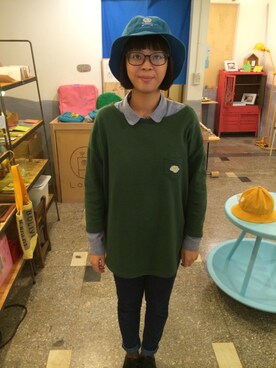 「loopy」｜林咖羽さん（レディース・162cm）の冬コーディネート