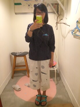 「yinke小山店」｜林咖羽さん（レディース・162cm）の秋コーディネート