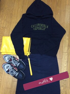 Cham ¨̮ ♥︎*+°さん（レディース・154cm）の春コーディネート