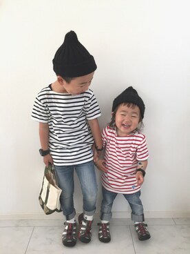 reo×noaさん（キッズ・110cm）の春コーディネート