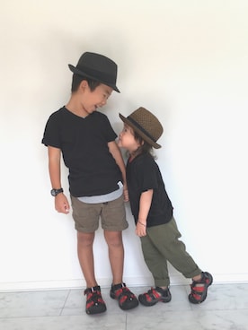 reo×noaさん（キッズ・80cm）の秋コーディネート