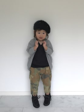 「SENSE OF PLACE by URBAN RESEARCH（センスオブプレイスバイアーバンリサーチ）のアイテム」を使った、reo×noaさん（キッズ・90cm）の秋コーディネート