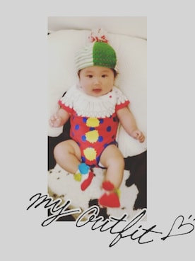 「マッドパイのアイテム（ソックス/靴下、その他）」を使った、mylabooさん（キッズ・90cm）の冬コーディネート