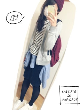 「CONVERSE（コンバース）のCONVERSE コンバース ジャック パーセル / JACK PURCEL（スニーカー）」を使った、kikiさん（レディース・163cm）の冬コーディネート