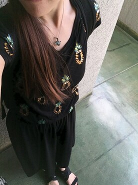 「cache cache（カシュ カシュ）のアイテム（バックパック/リュック）」を使った、千尋さん（レディース・160cm）の夏コーディネート