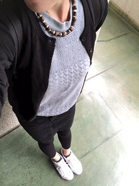 「cache cache（カシュ カシュ）のアイテム（バックパック/リュック）」を使った、千尋さん（レディース・160cm）の夏コーディネート