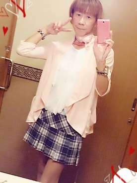 「CECIL McBEE（セシルマクビー）のアイテム（その他アウター）」を使った、LadiesLike　優稀。®さん（メンズ・171cm）の冬コーディネート