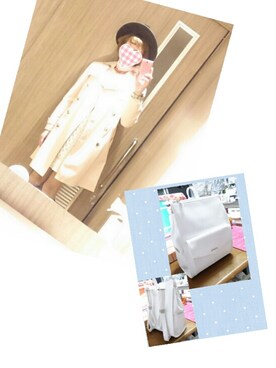 「アイテム（トレンチコート、ピンク系）」を使った、LadiesLike　優稀。®さん（メンズ・171cm）の春コーディネート