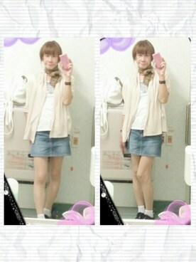 「CECIL McBEE（セシルマクビー）のアイテム（ジャケット/アウター）」を使った、LadiesLike　優稀。®さん（メンズ・171cm）の夏コーディネート