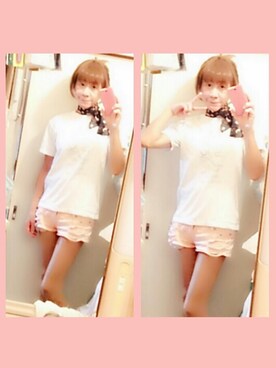 「CECIL McBEE（セシルマクビー）のアイテム（パンツ）」を使った、LadiesLike　優稀。®さん（メンズ・171cm）の夏コーディネート