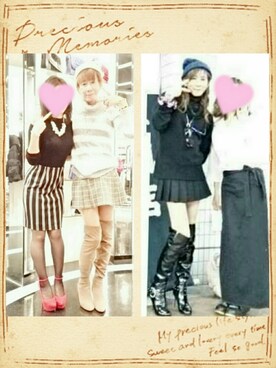 「CECIL McBEE（セシルマクビー）のアイテム（ニット/セーター）」を使った、LadiesLike　優稀。®さん（メンズ・171cm）の秋コーディネート