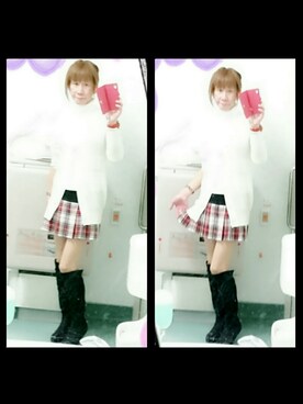 「CECIL McBEE（セシルマクビー）のアイテム（カーディガン/ボレロ）」を使った、LadiesLike　優稀。®さん（メンズ・171cm）の秋コーディネート
