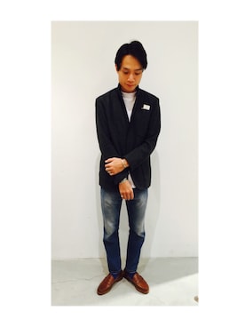 「RANCOURT（ランコート）のアイテム」を使った、takaiさん（メンズ・175cm）の秋コーディネート