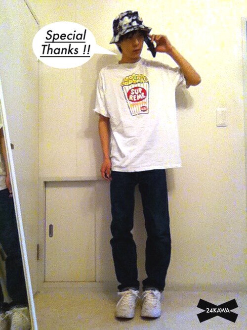 24KAWA©｜Supreme のTシャツ・カットソーを使ったコーディネート - WEAR