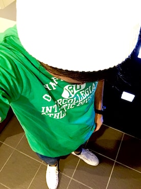 「BRIXTON（ブリクストン）のアイテム（ニットキャップ/ビーニー）」を使った、toshi54さん（メンズ・164cm）の春コーディネート