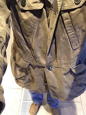 「45R（フォーティファイブアール）のアイテム（トレンチコート）」を使った、さださん（メンズ・165cm）の冬コーディネート