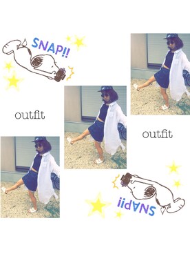 Chisatoさん（レディース・159cm）の夏コーディネート