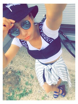 Chisatoさん（レディース・159cm）の夏コーディネート