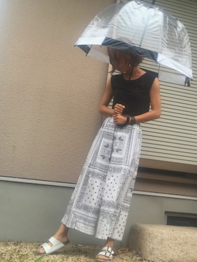 「7月WEAR夏のサンダル祭り」｜Chisatoさん（レディース・159cm）の夏コーディネート