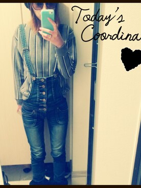 「ESTNATION（エストネーション）のアイテム（スウェット、グレー系）」を使った、☆rie☆さん（レディース・160cm）の秋コーディネート