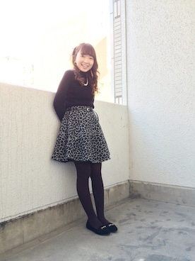 「アイテム（タイツ/ストッキング）」を使った、ももこ＊さん（レディース・156cm・20代）の秋コーディネート