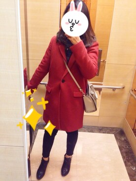 「Taichung」｜「アイテム（チェスターコート）」を使った、Sabrinaさん（レディース・167cm）の秋コーディネート