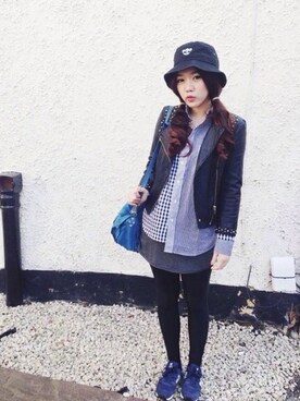 「travel」｜「アイテム（その他アウター）」を使った、hanbaoさん（レディース・163cm）の夏コーディネート