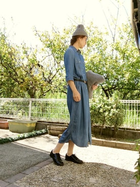 「HARE（ハレ）のアイテム（ピアス（両耳用））」を使った、みっちさん（レディース・168cm）の秋コーディネート