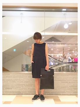 「MIHARAYASUHIRO（ミハラヤスヒロ）のアイテム」を使った、RINAさん（レディース・164cm）の春コーディネート